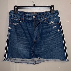 Abercrombie & Fitch Zoe Natural Rise Vintage A-Line Skirt